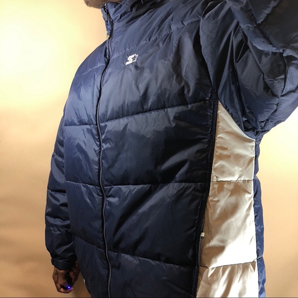 vintage 1990 starter winter Puffer jacket size XL - Picture 2 of 4